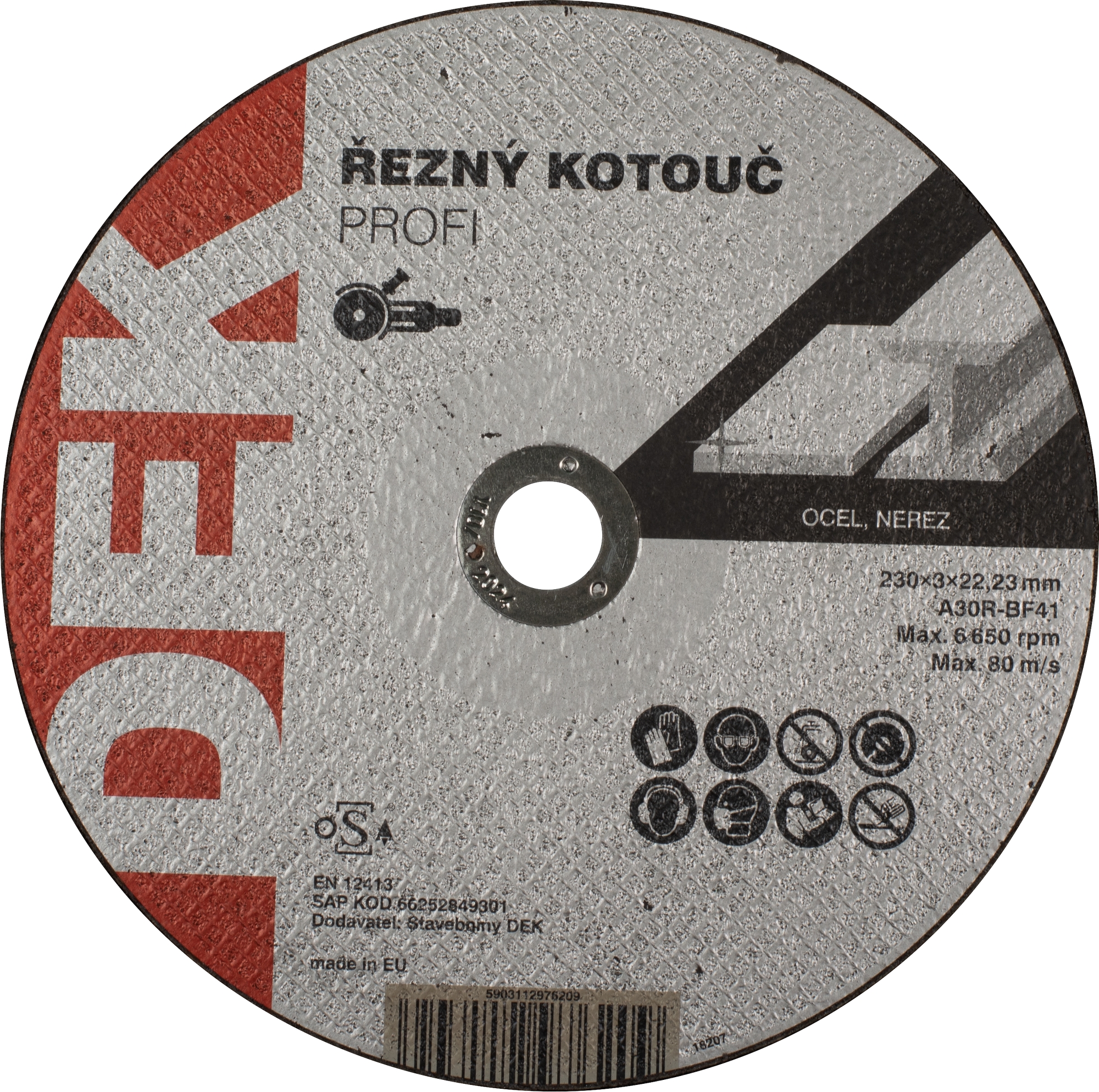 Kotouč řezný DEK PROFI 230×22,23 mm 3 mm