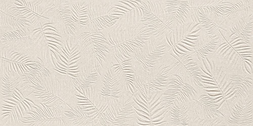 Dlažba Atlas Concorde 3D WALL CARVE 40×80 cm Leaf Ivory matný