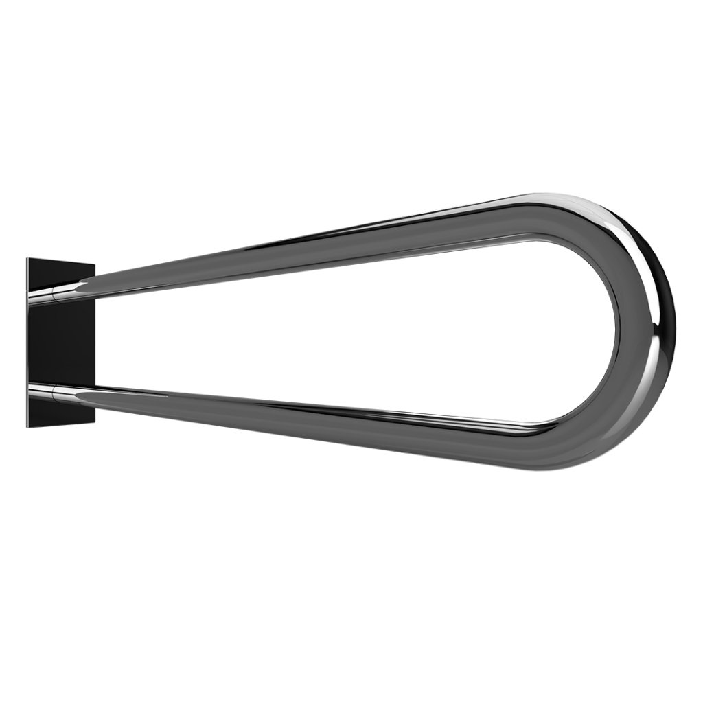 Madlo podpěrné ve tvaru U Bemeta Help 750 mm s krytkou nerez lesklý