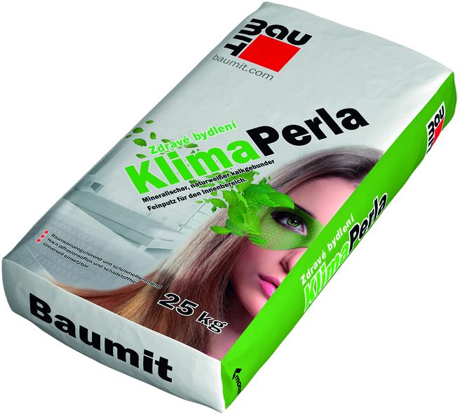 Omítka štuková Baumit KlimaPerla vápenná 0,6 mm 25 kg