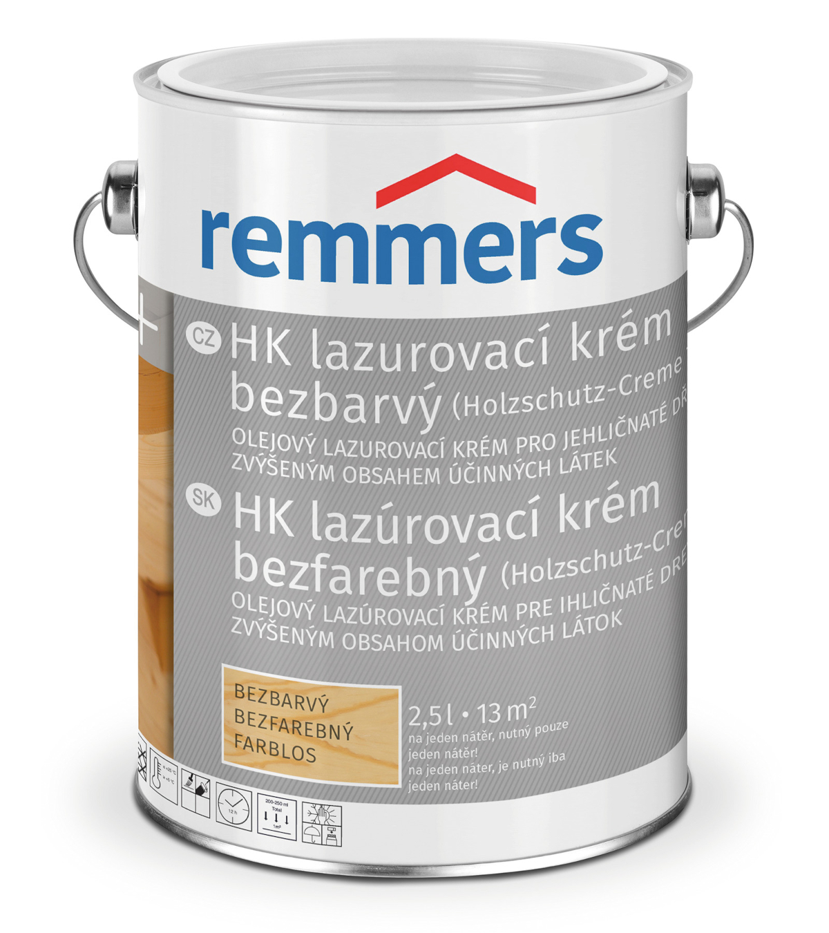 Lazura na dřevo HK lazurovací krém bezbarvý, 5 l