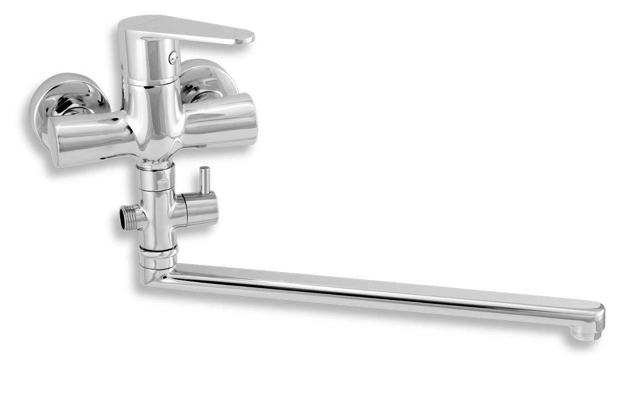 Baterie paneláková nástěnná Novaservis TITANIA FRESH 96673/1,0 100 mm chrom