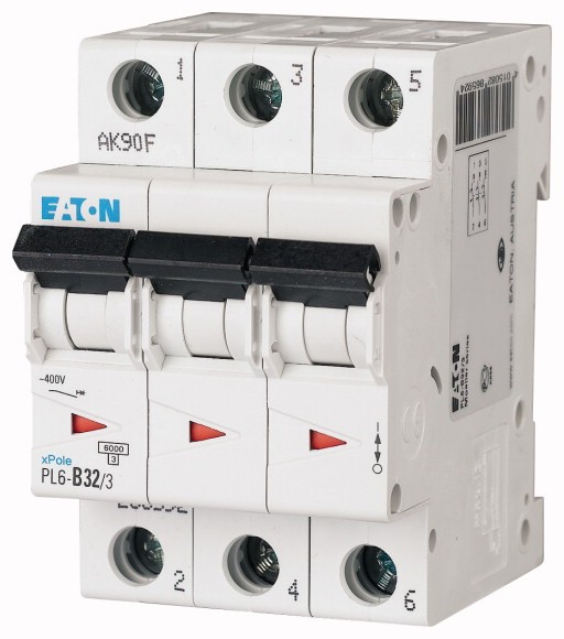 Jistič Eaton PL6-B32/3 6 kA B 32 A