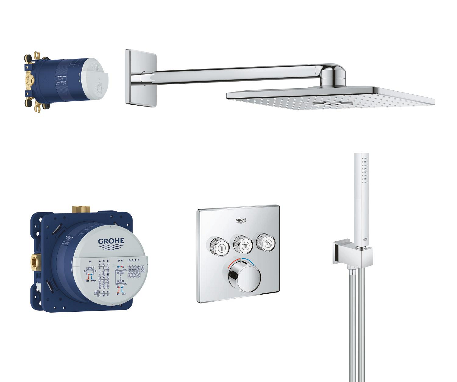 Systém sprchový termostatický Grohe SmartControl s Rainshower 310 SmartActive 34712000