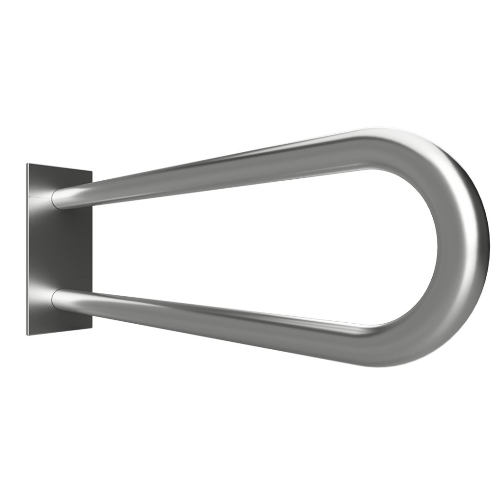 Madlo podpěrné ve tvaru U Bemeta Help 750 mm s krytkou nerez matný