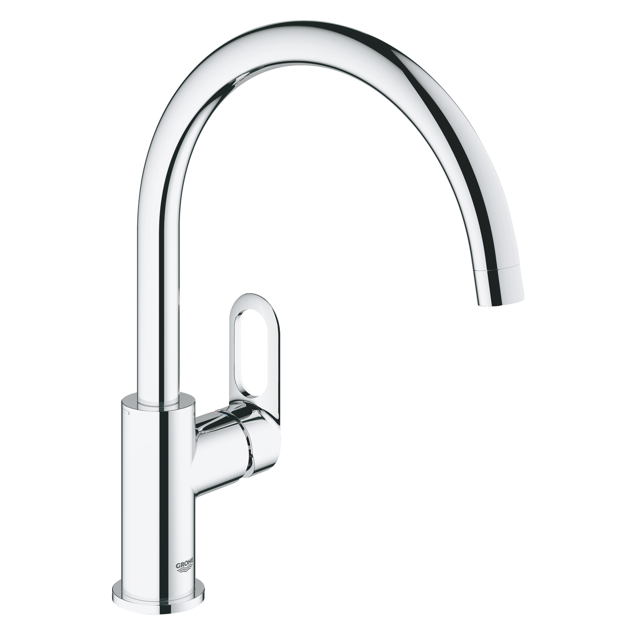 Levně Baterie dřezová stojánková Grohe BauLoop chrom 31368000
