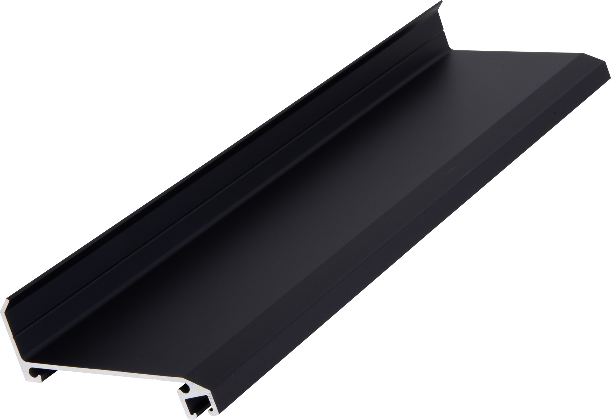 Profil stěnový hliníkový elox antracit délka 6,4 m