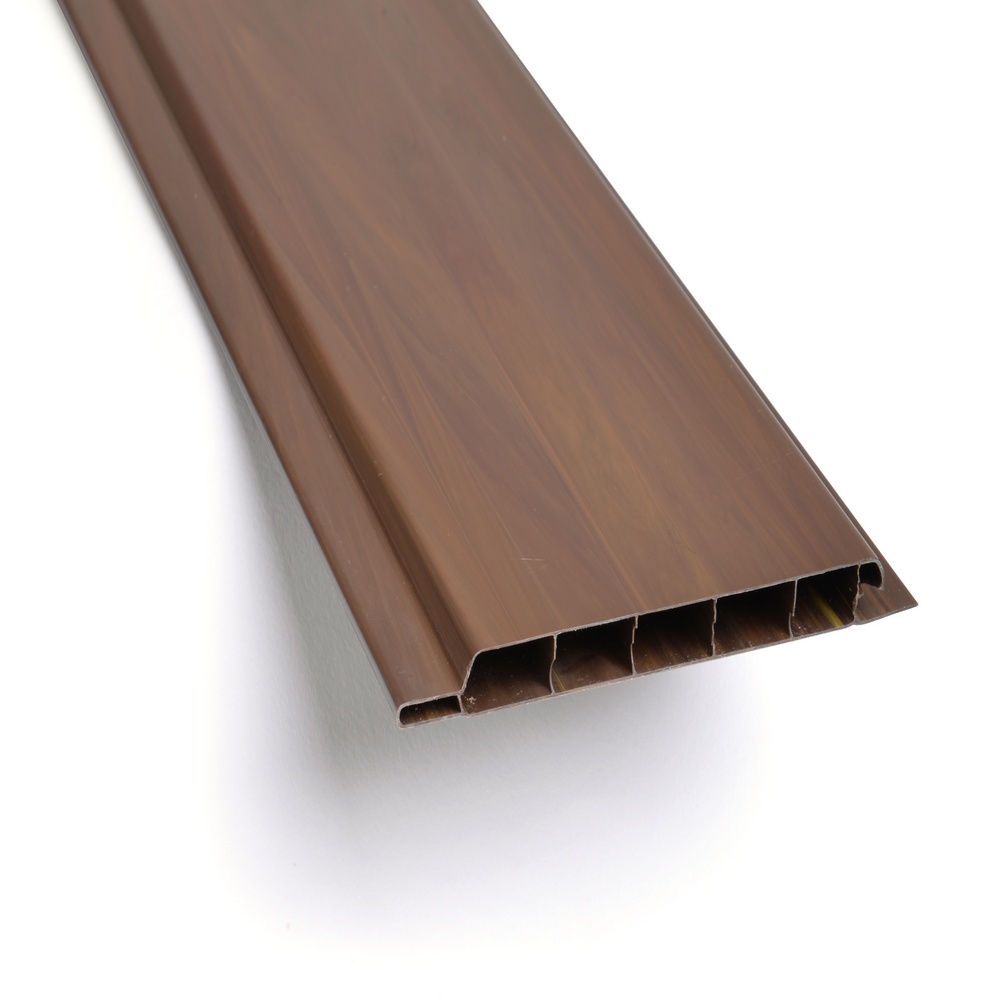 Levně Palubka obkladová plastová tmavé dřevo 100×9×3000 mm