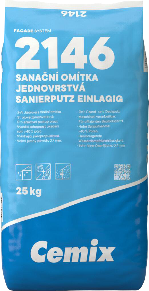 Cemix Sanační omítka jednovrstvá 25 kg