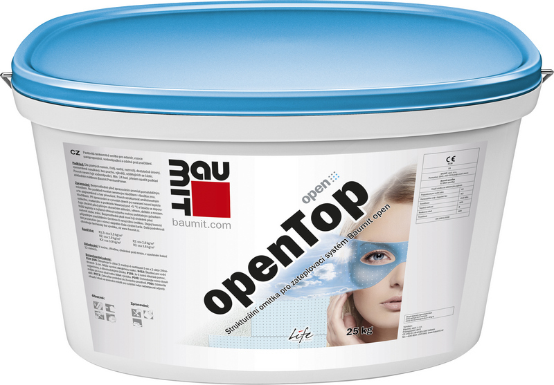 Omítka silikonová Baumit openTop škrábaná 2 mm 25 kg