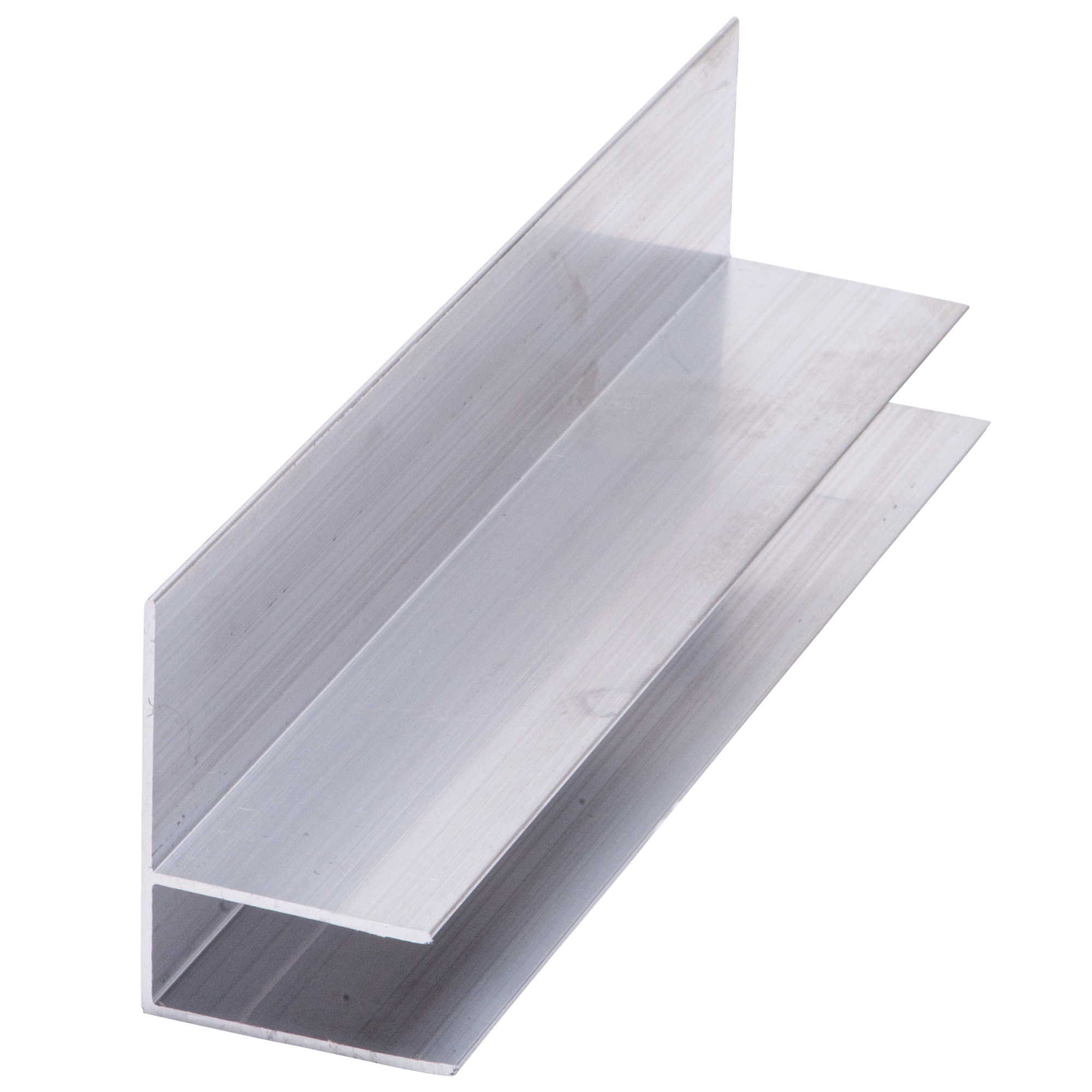 Profil F ukončovací hliníkový 16 mm délka 6 m