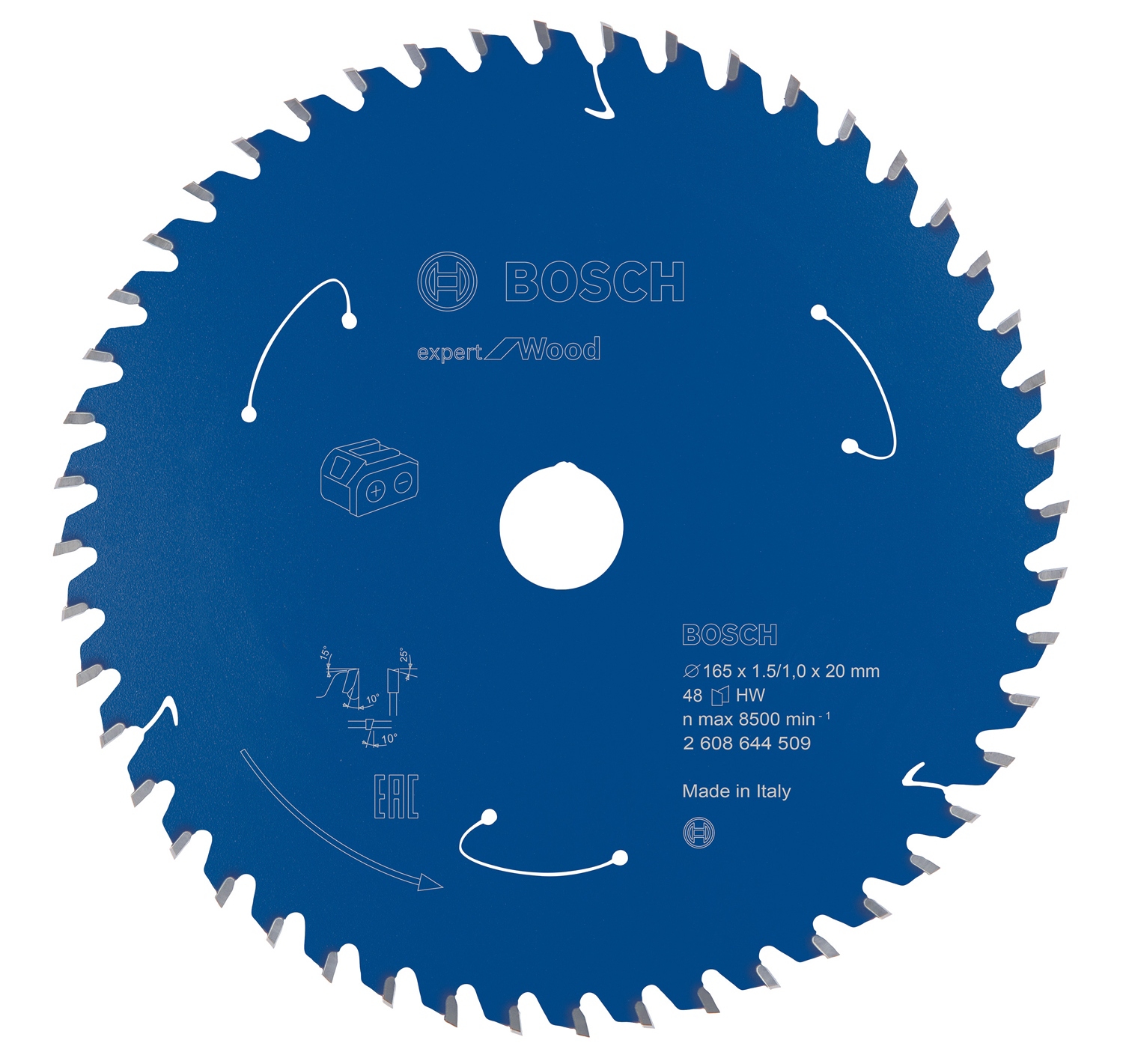 Kotouč pilový Bosch Expert for Wood AKU 165×20×1 mm 48 z.