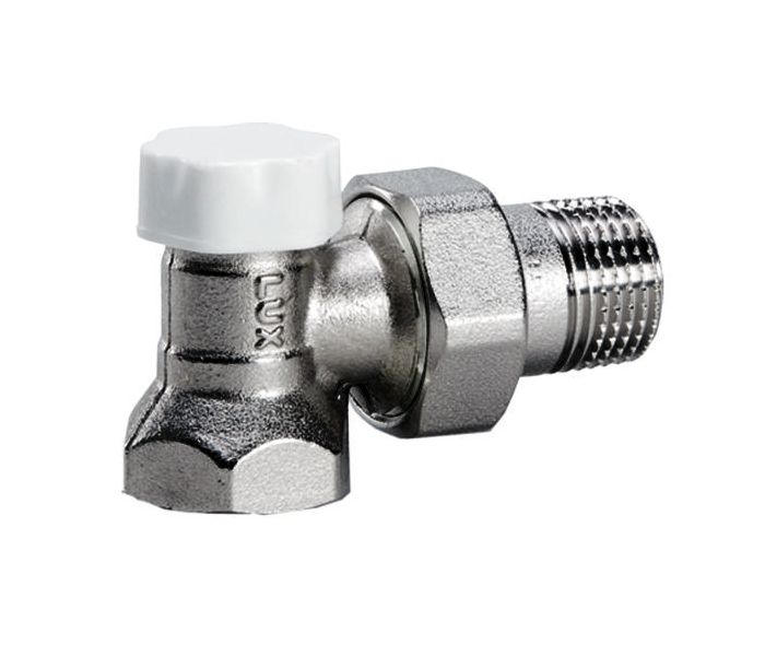 Šroubení uzavírací a regulační DS122 1/2" rohové