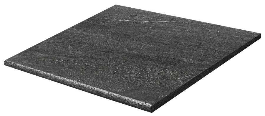 Schodovka Rako Quarzit Outdoor 60×60×2 cm černá DCH66739
