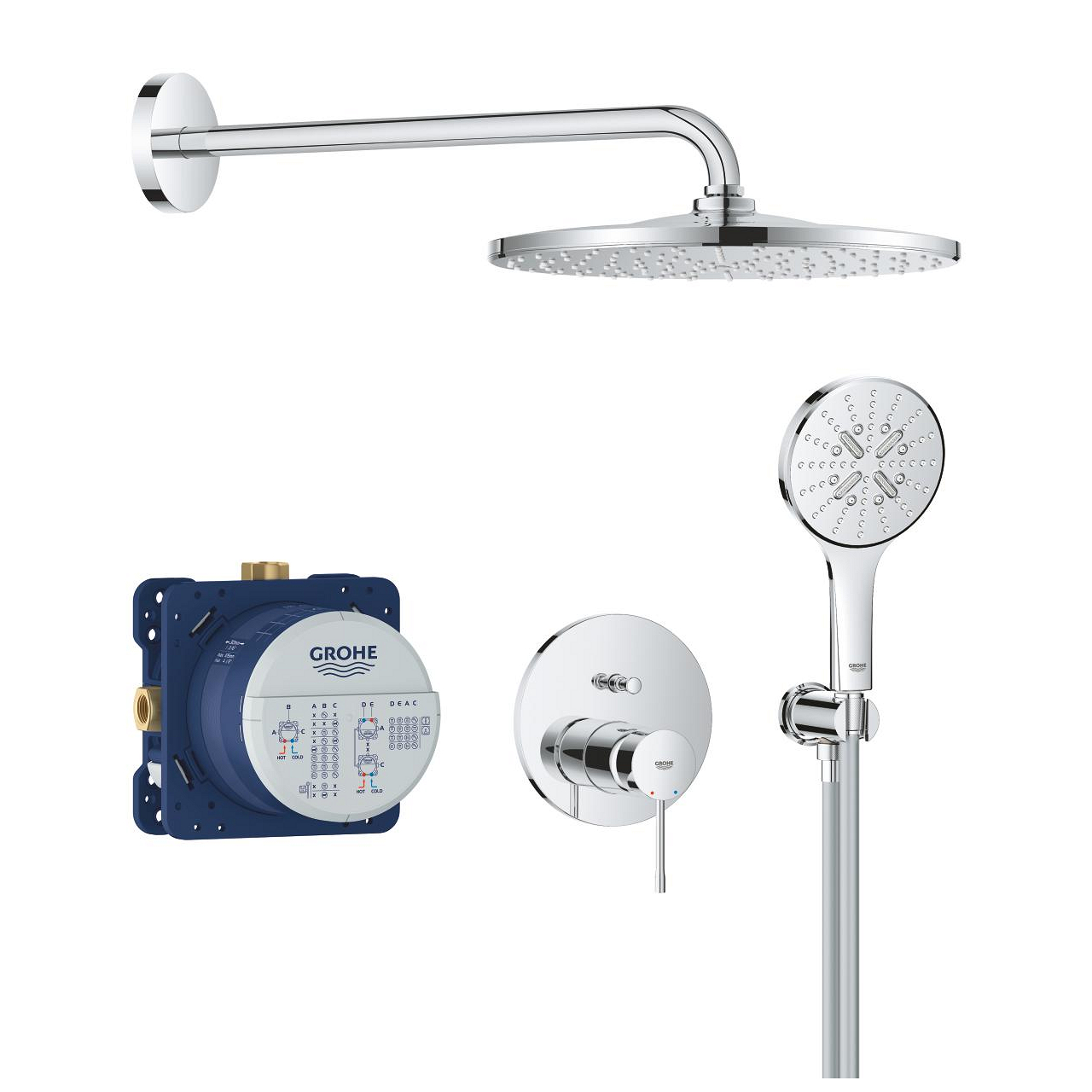 Systém sprchový Grohe Essence s Rainshower Mono 310 chrom 25287000
