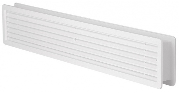 Mřížka větrací dveřní HACO VM D 500×90 mm bílá