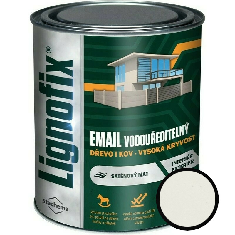Barva vrchní Lignofix EMAIL vodouředitelný slonová kost 0,75 l