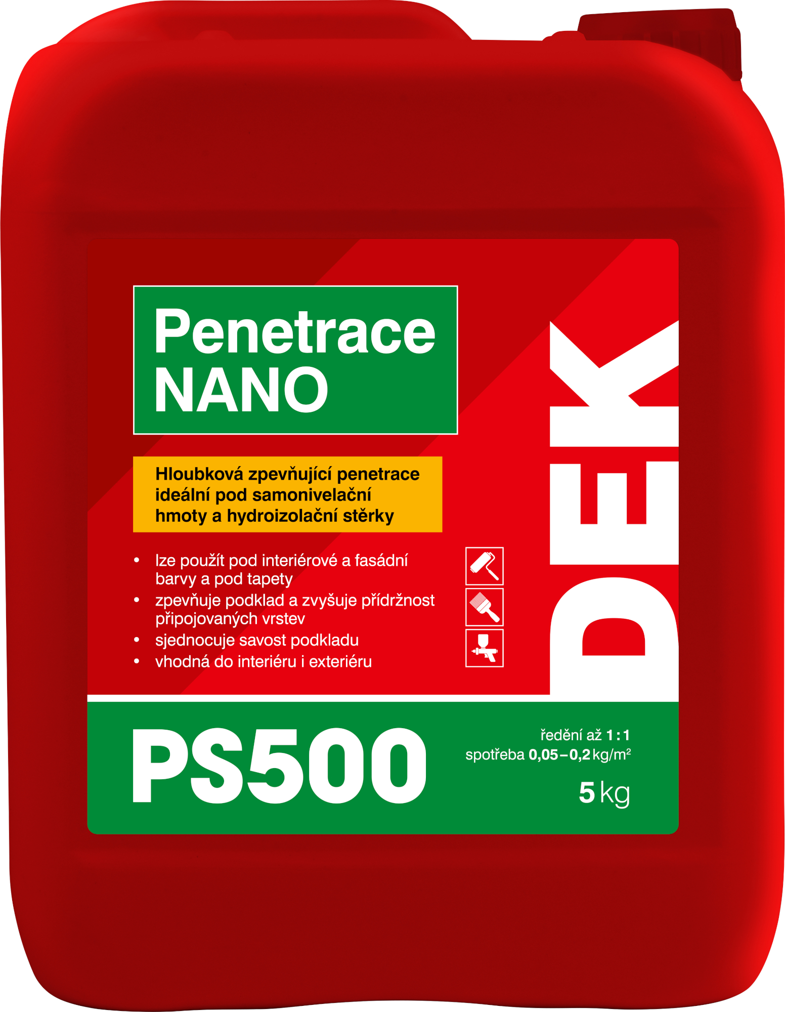 Penetrace stavební DEK NANO PS500 5 kg