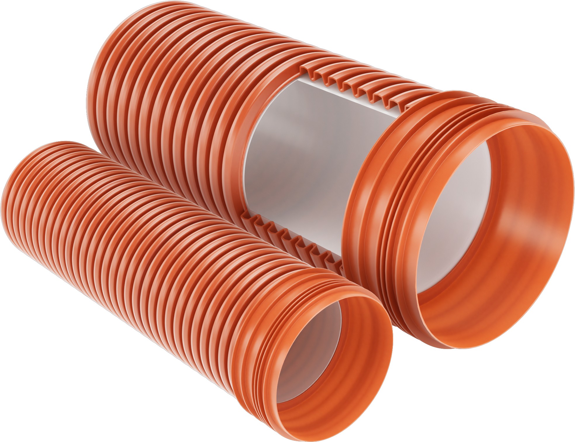 Trubka korugovaná Pipelife Pragma + ID SN 10 DN 200 délka  6 000 mm