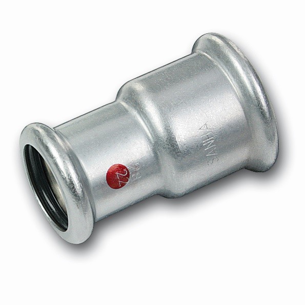 Nátrubek redukovaný lisovací Sanha Therm 24240 22×18 mm FF