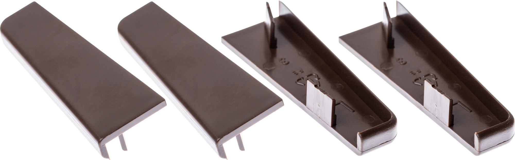 Koncovka pravá/levá Kronoflooring K58C tmavě hnědá, 2 páry