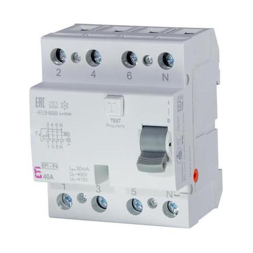 Chránič proudový ETI EFI-P4 25/0.03
