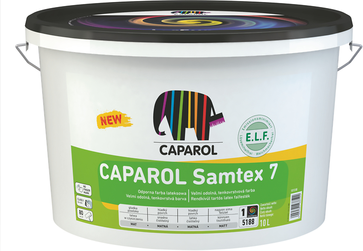 Malba vinylová Caparol Samtex 7 2,5 l bílá