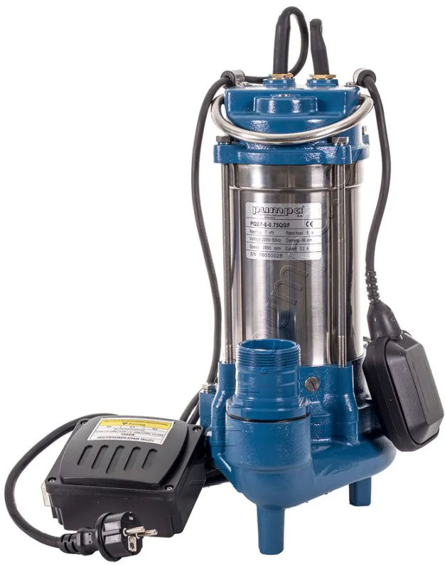 Čerpadlo ponorné kalové Blue Line PQD7-12-1.1QGF kabel 10 m 230 V