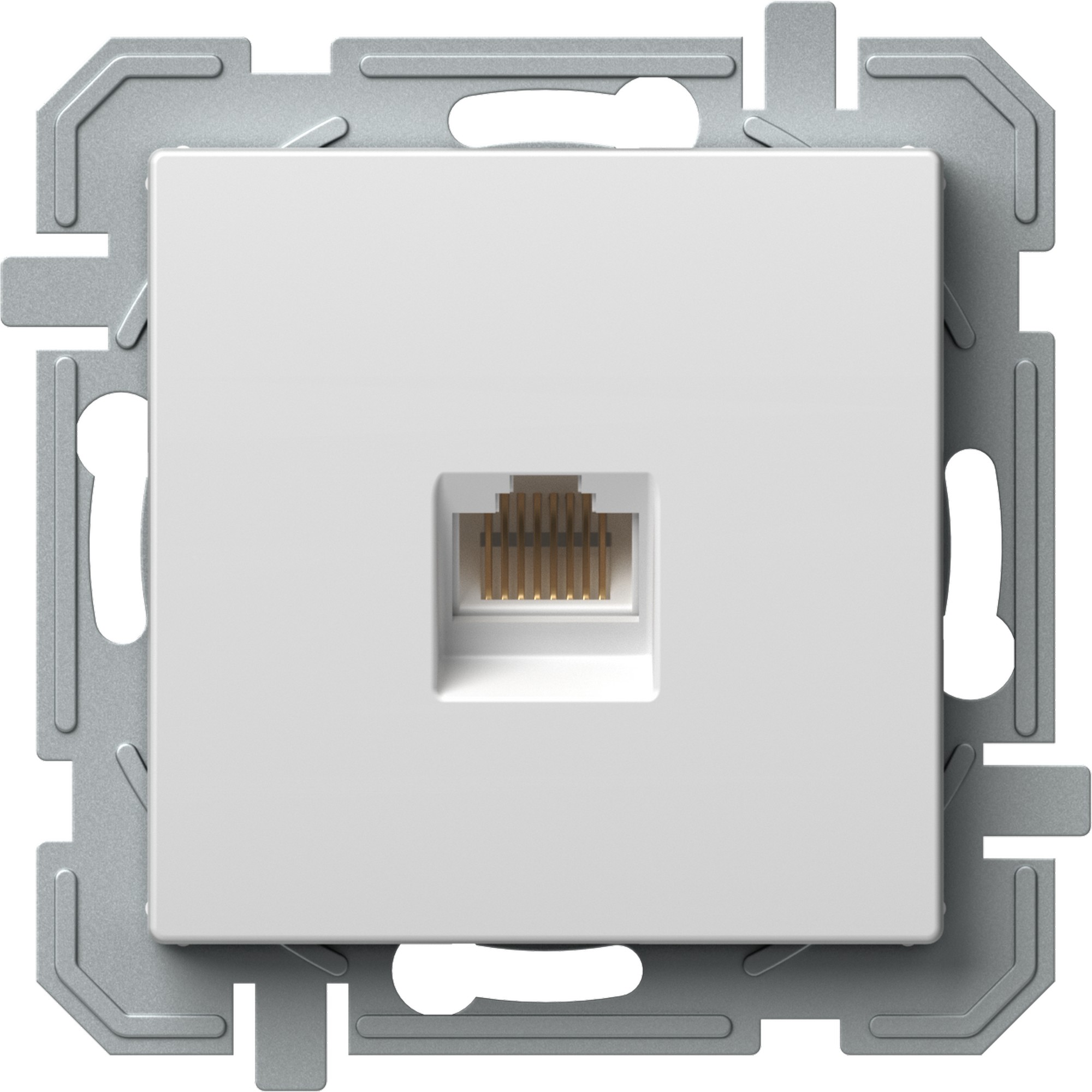 Zásuvka datová TEM Logiq CAT5E 1× RJ45 bílá