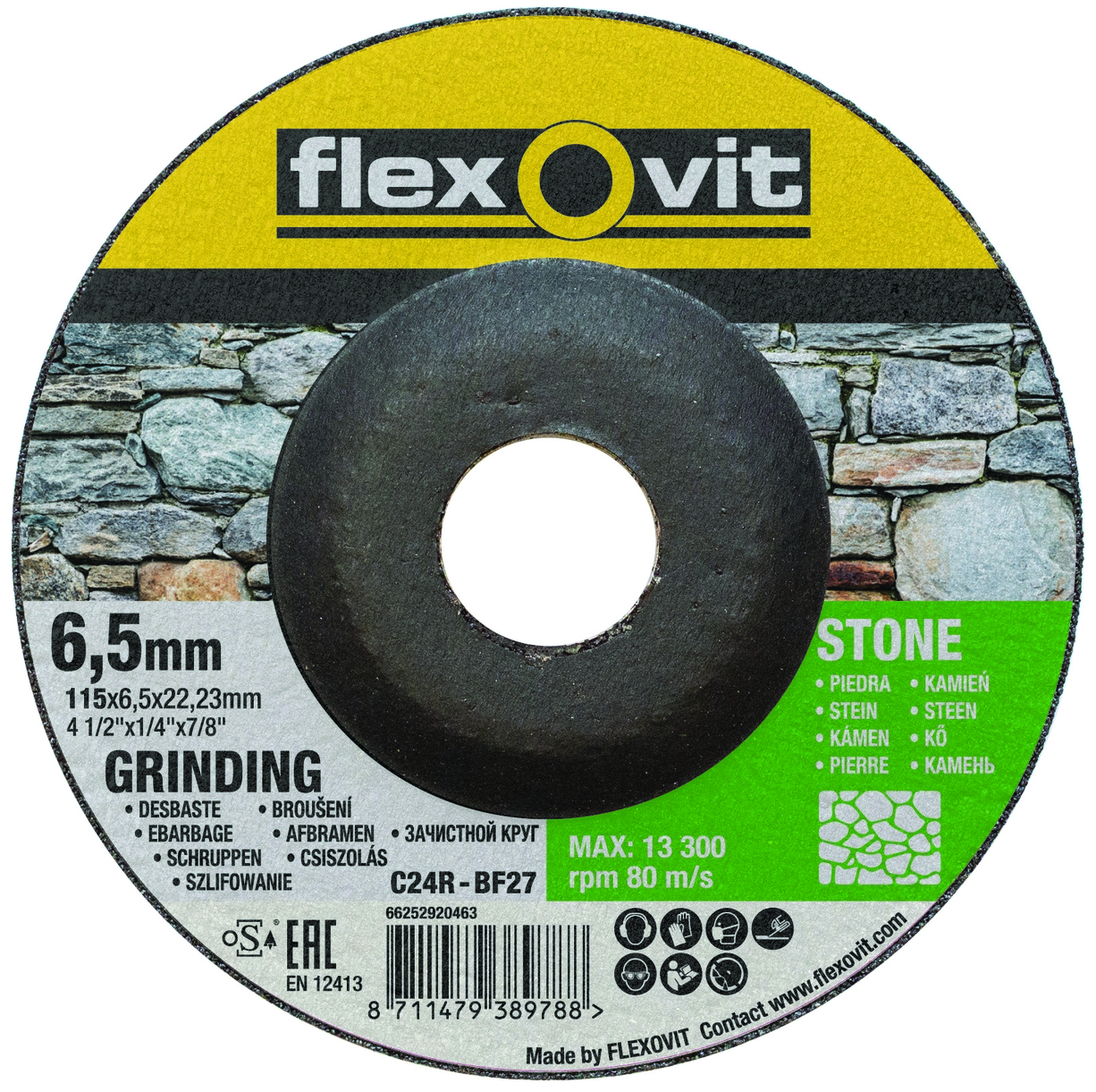 Kotouč brusný Flexovit C24R-BF27 115×22,23 mm