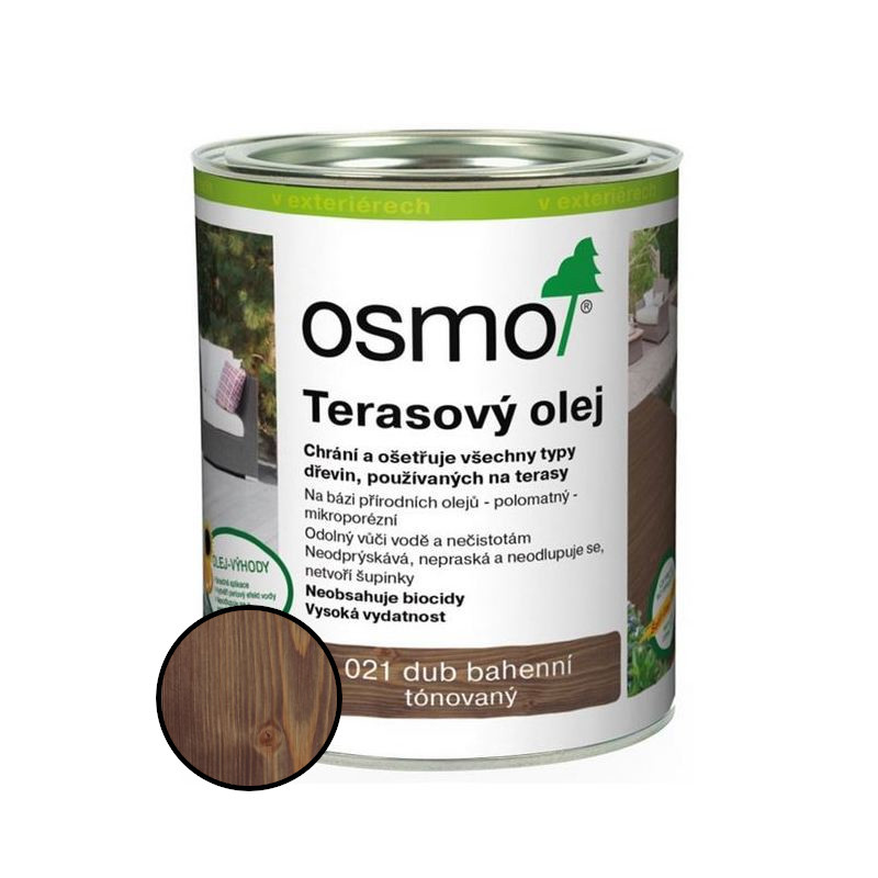 Olej terasový Osmo 021 dub bahenní 0,75 l