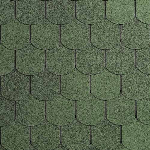 Šindel asfaltový IKO Superglass Biber 03 Amazon Green 3,0 m2