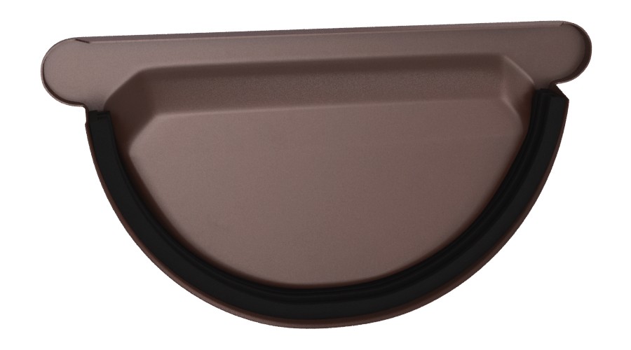 Čelo žlabu s těsněním DEKRAIN ROBUST 280 RAL 8017 čokoládově hnědá