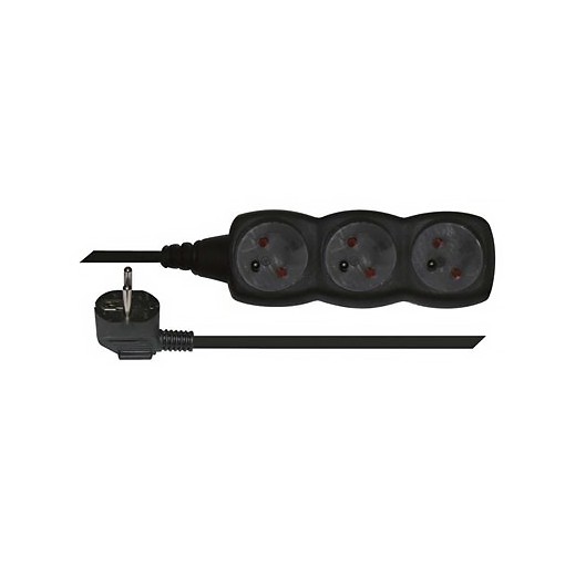 Kabel prodlužovací 3zásuvka Emos 3 m 1 mm2 IP 20