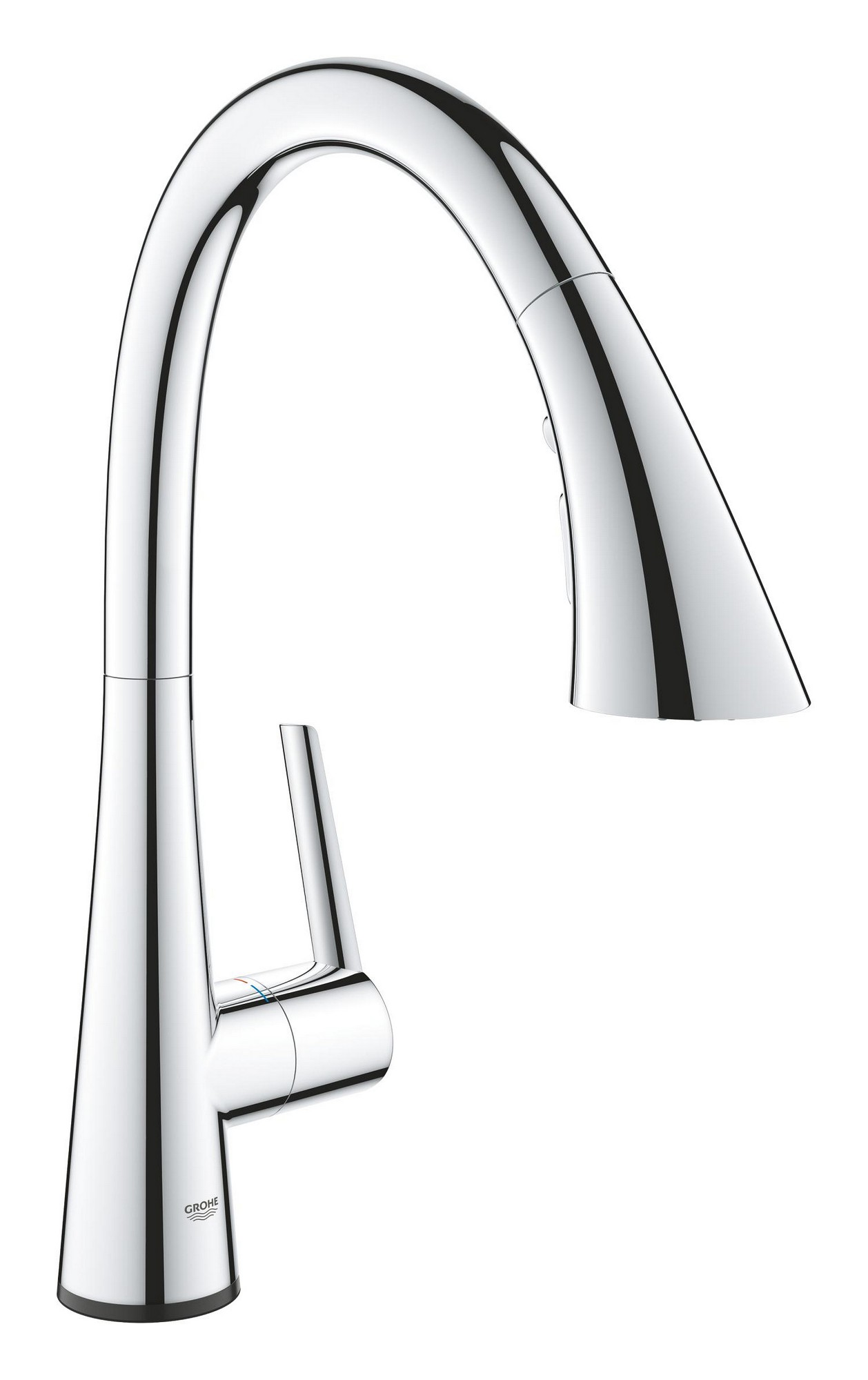 Baterie elektronická dřezová Grohe Zedra Touch chrom 30219002