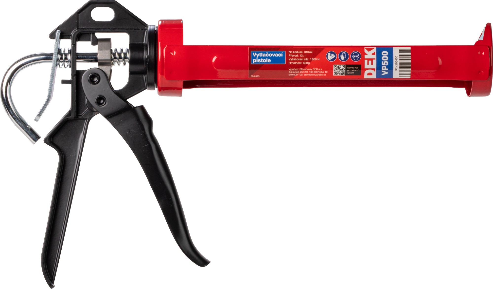 Pistole vytlačovací DEK VP500 rámová 310 ml