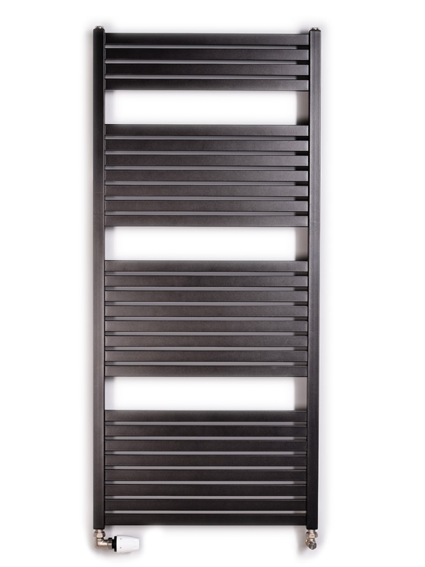 Radiátor trubkový Thermal Trend KH 600×1 330 mm černá RAL 9005