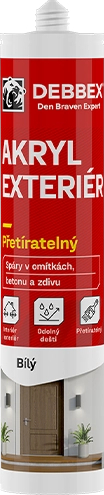 Tmel akrylový Den Braven AKRYL EXTERIÉR bílý 280 ml