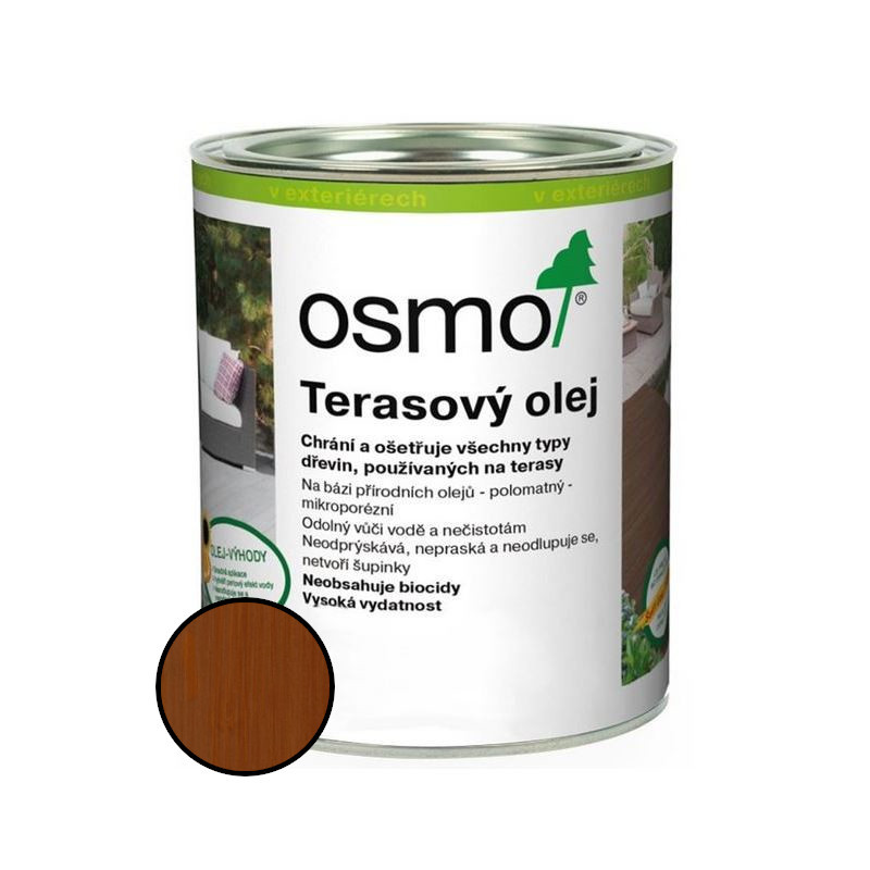 Olej terasový Osmo 016 bangkirai tmavý 0,75 l