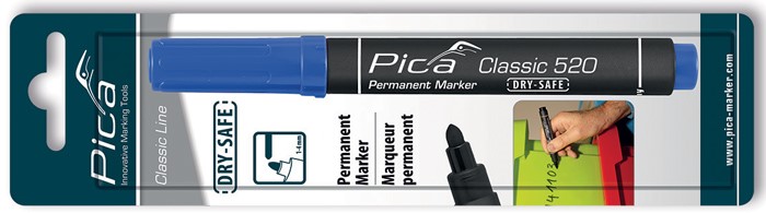 Značkovač permanentní Pica Classic 520 modrý