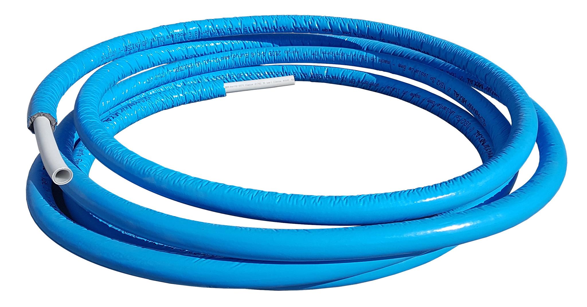 Trubka s izolací MIXAL 20×2 mm, izolace 6 mm, modrá, 50 m