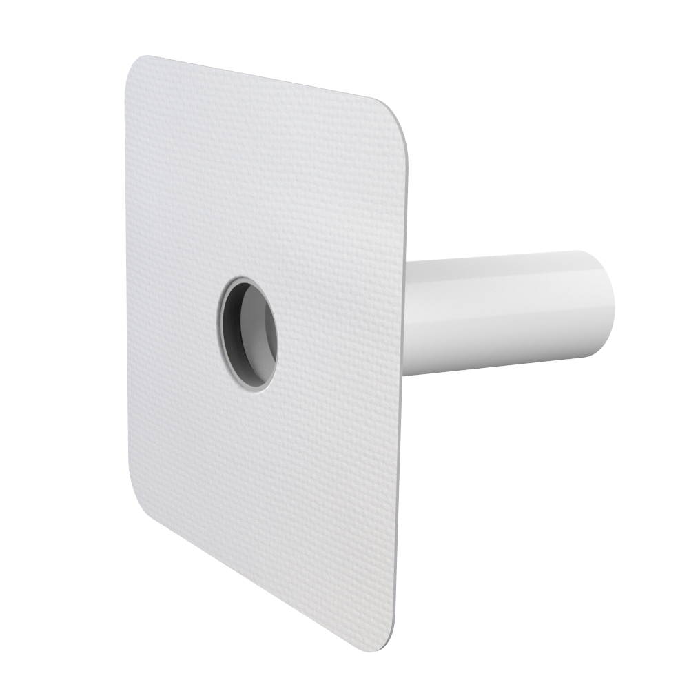 Pojistný přepad s integrovaným PVC límcem o průměru 125 mm