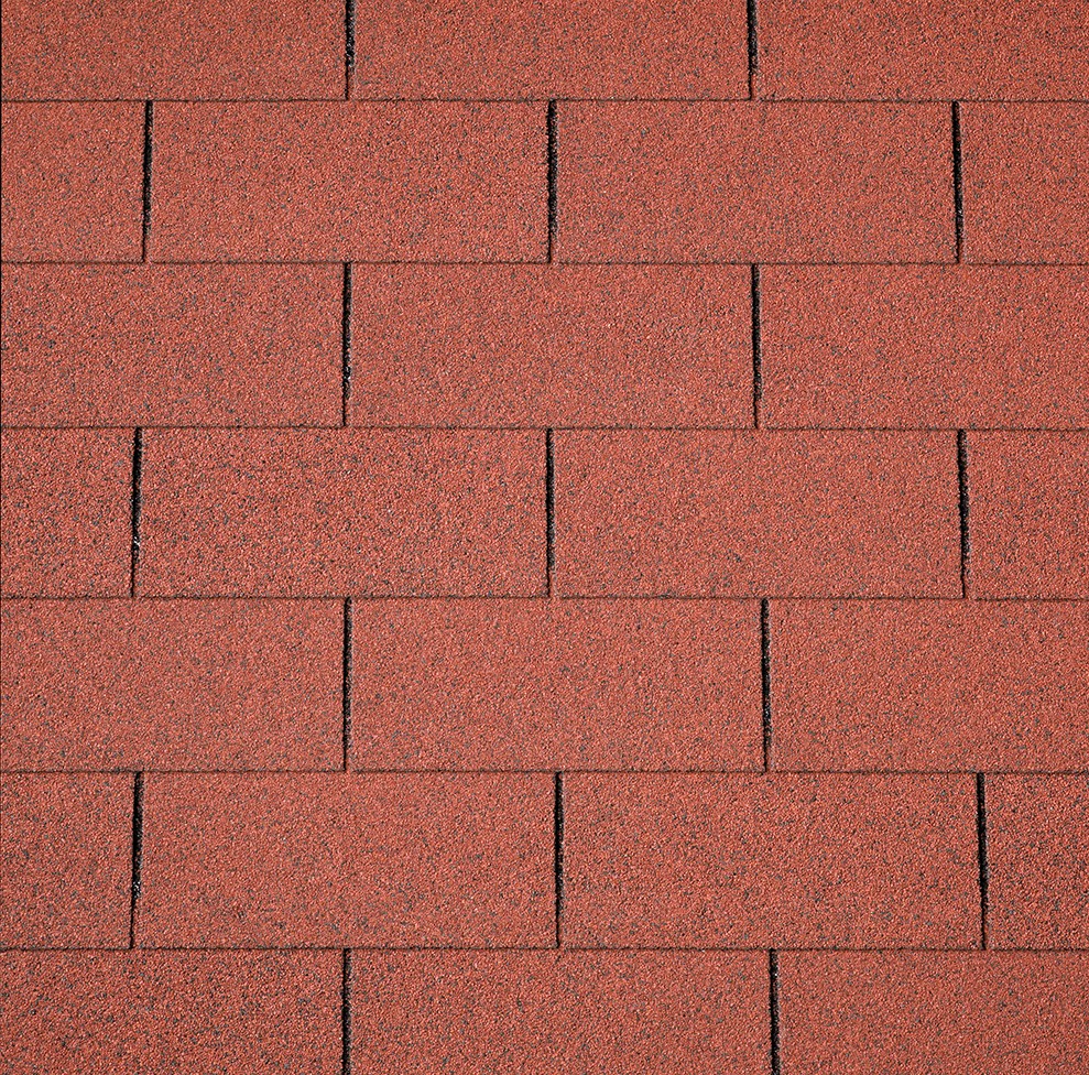 Šindel asfaltový IKO 2.0 Superglass 10 cihlově červená 2,0 m2