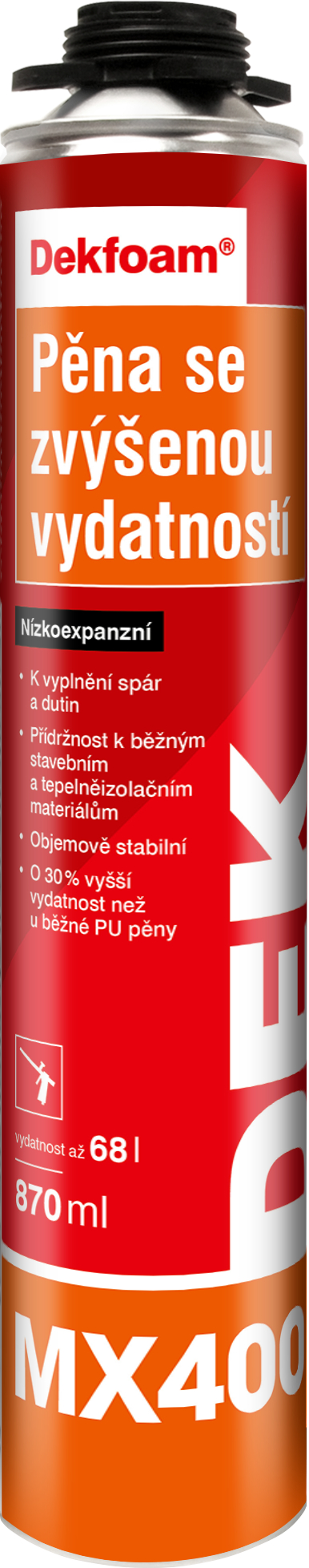 Levně Pěna se zvýšenou vydatností DEKFOAM MX400 870 ml