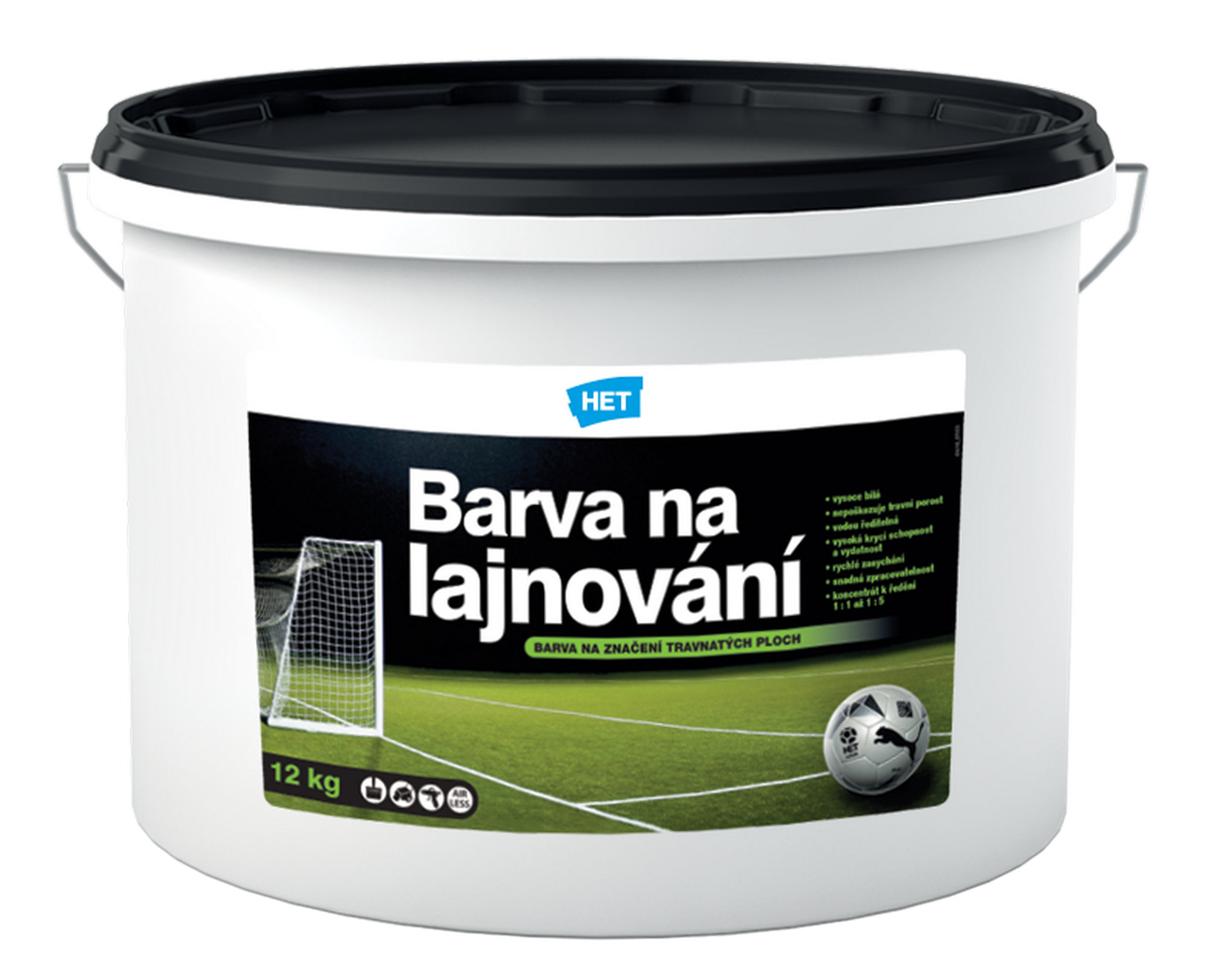 Barva na lajnování HET bílý 12 kg