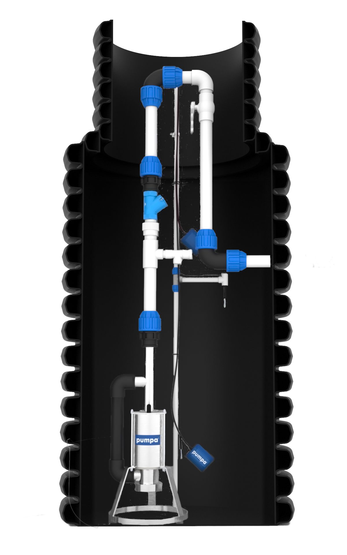 Set s šachtou Pumpa Black line Box 1 VE Morava Master kabel 10 m 400 V