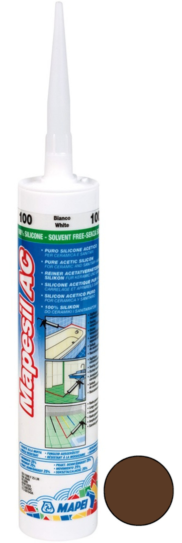 Tmel silikonový Mapei Mapesil AC 142 hnědá 310 ml