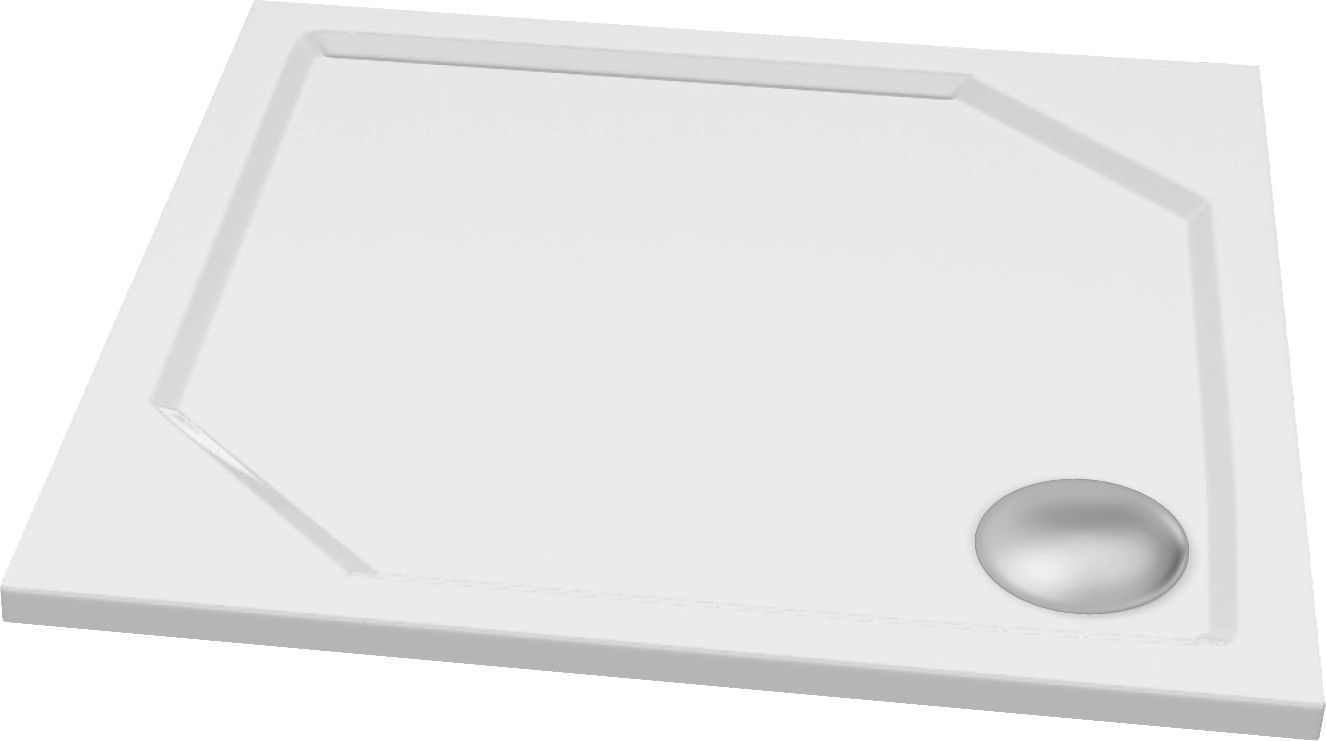 Vanička sprchová WECCO Square-M 800×800×30 mm litý mramor