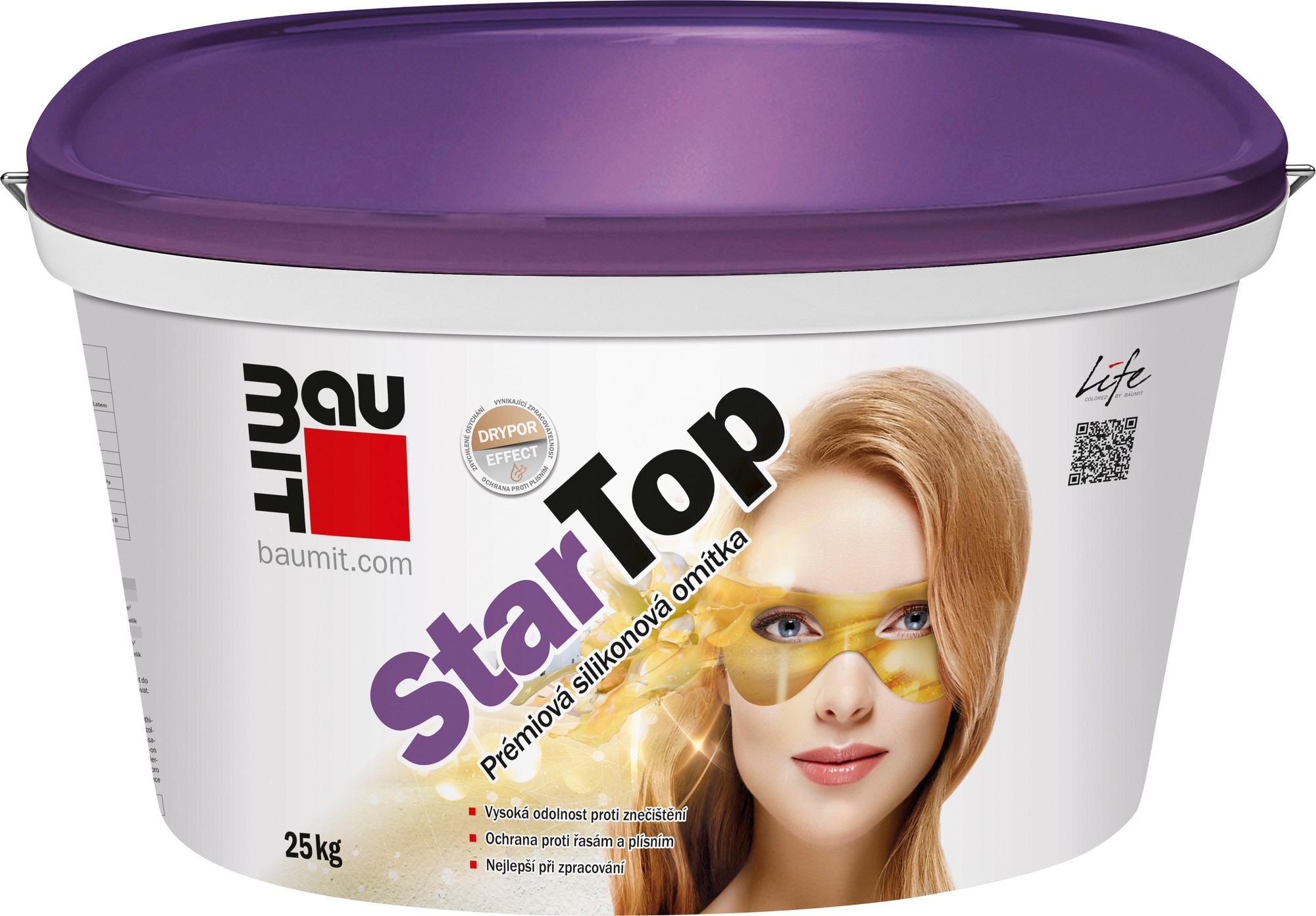 Omítka silikonováBaumit StarTop škrábaná 3 mm 25 kg