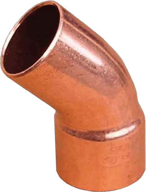 Oblouk 45° pájecí Sanha Cu 5040 18 mmMF